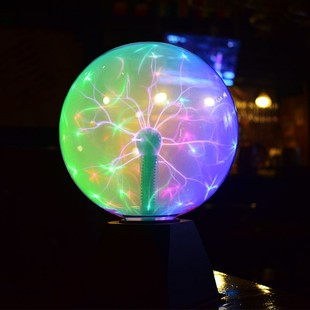 声控静电球离子球电光球闪电，球辉光球魔球触摸感应球插电魔灯