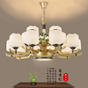 锌合金吊灯简约大气现代新中式，客厅餐厅中国风，玻璃防尘灯具21
