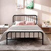 欧式铁艺床双人床1.5米1.8米铁床单人床儿童公主床网红租房铁架床