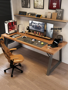 电脑桌台式家用桌子双人电竞桌办公桌工作台简约现代小户型简易桌
