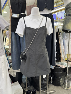 十三行2024年夏季韩版修身后系带，设计显瘦百搭吊带连衣裙常规高腰