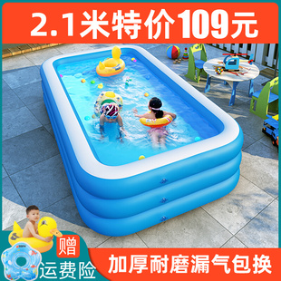 充气游泳池婴儿童家用宝宝加厚折叠游泳桶户外成人小孩超大型水池