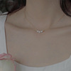 三颗珍珠项链女小众设计感轻奢冷淡风颈链，配饰高级感锁骨链饰品