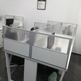 定制办公桌桌面屏风挡板铝合金，加高隔音隔板隔断桌子防掉落围挡