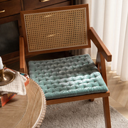 复古金丝绒坐垫餐椅垫家用椅子垫办公室单人沙发四季通用方形垫子