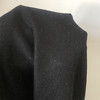黑色柔软系列羊毛绒服装布料，针织面料薄型布匹面料外套上衣面料
