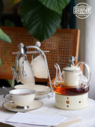 那些时光英式下午茶具花，茶杯套装整套茶具，欧式泡花茶壶加热底座