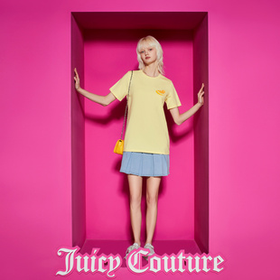 Juicy Couture橘滋柠檬果橘印花短袖女T恤
