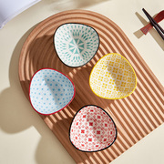 日式个性陶瓷味碟蘸料调味碟小菜碟酱油醋碟创意小吃碟家用商用碟