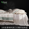进口双面纯色天丝四件套简约100支莱赛尔纤维高品质床上用品四季