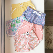 夏季外贸欧美澳洲原单大中小女童纯棉短裤，沙滩裤多色多款1-10岁