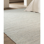 毯仓进口羊毛地毯客厅现代轻奢简约素色耐脏沙发茶几卧室床边地垫