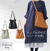 日本手工制纯牛皮软皮日系褶皱女包竖形单肩包挎包手提包