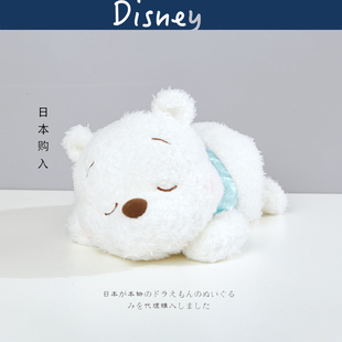日本东京迪士尼正版大号晚安维尼熊噗噗公仔玩偶抱枕毛绒玩具