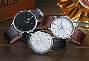 手表wrist watch for men 手表薄男士手表表带简洁表盘防水石英表