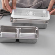电热饭盒内胆保鲜盒304不锈钢冰箱保鲜盒带盖便当盒不锈钢