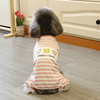 狗狗衣服春夏装纯棉小狗居家服猫咪宠物衣服薄款比熊泰迪狗四脚衣
