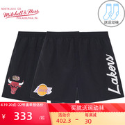 Mitchell Ness篮球短裤 NBA湖人队球裤公牛队 健身跑步运动短裤男