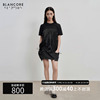 设计师品牌BLANCORE&叩吱2024夏季假两件刺绣纱质拼接t恤