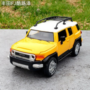 132丰田fj酷路泽合金汽车，模型仿真金属，越野车模声光回力玩具摆件