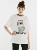 NEATO逆光女装 春季 欧美3D机器猫工业风针织短袖T恤