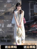 海边度假连衣裙两件套裙子夏季女日系甜美温柔风叠穿蕾丝吊带裙
