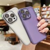 高级感暗紫色苹果14promax手机壳适用iphone1312自带镜头，膜11透明max个性14pro简约女ip14情侣保护套十四