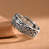 罗泰老银匠925银生肖龙戒指男女士，款时尚国风复古泰银食指戒指环