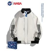 NASA联名外套男春秋季美式潮牌棒球服男款休闲运动痞帅夹克冲锋衣
