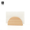 良奕日本桧木纸巾夹立式半圆形纸巾架商用日料餐厅日式木制纸巾盒