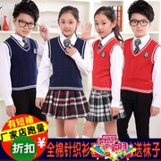 l儿童合唱团演出服中小学生朗诵表演服英伦校服幼儿园班服毛衣套