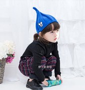 儿童尖尖帽宝宝套头针织帽婴儿毛线帽子可爱秋冬韩系网红帅气甜美