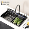 德国ZHIPAI质牌V002厨房加厚不锈钢加厚手工水槽洗菜盆洗碗池套餐