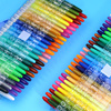 。晨光米菲油画棒旋转蜡笔水溶性彩色笔画笔12色24色36色可水洗彩