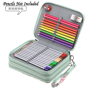 72120色彩铅素描炭笔画笔袋，收纳包男女(包男女)美术生笔帘文具盒