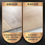 灰色晶雕全瓷木纹瓷砖600x600仿实木，地板砖客厅房间防滑耐磨地砖
