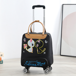 拉杆包女行李包韩版拉杆箱轻便 旅行包大容量短途防水行李袋