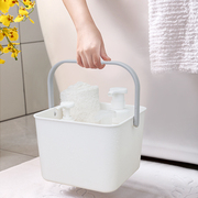 日本进口HIMARAYA时尚方形手提收纳篮浴室洗发水沐浴露整理筐塑料