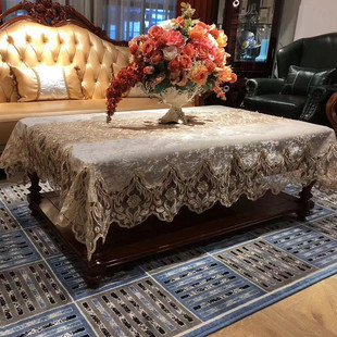 茶几桌布长方形布艺蕾丝餐桌，垫客厅茶几套罩家用欧式电视柜防尘罩