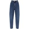 北欧时装品牌 Toteme tapered jeans 深蓝女式牛仔裤中腰复古英伦