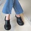 韩国女鞋22夏季韩版拖鞋包头高跟一脚蹬纯色欧美风简单潮