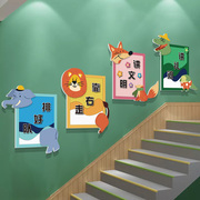 幼儿园文明礼仪楼梯墙面装饰教室走廊布置背景环创主题墙成品贴画