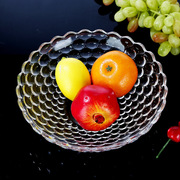 家用欧式时尚水，晶珠点玻璃盘子，水果盘25珠点果盘盘子