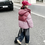 女童羽绒服2023洋气冬季加厚女大童冬装外套儿童白鸭绒(白鸭绒)保暖潮