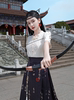 新中式马面裙搭配衬衣套装女装夏季汉元素改良国风盘扣圆领上衣服
