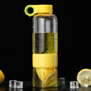 富光柠檬杯塑料果汁杯创意男女耐热随手水杯学生便携榨汁塑料杯子