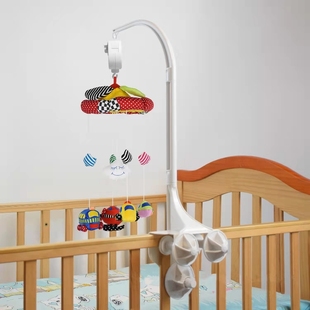 婴儿床挂床铃可旋转床头摇铃婴儿车，玩具挂件宝宝吊挂悬挂推车支架