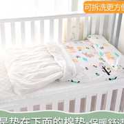 婴儿褥子床褥四季通用婴儿垫被棉花宝宝幼儿园棉垫儿童床垫子铺被