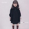 韩国童装2022春秋儿童女童可爱潮外套甜美气质黑色复古连衣裙