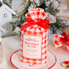 新年圣诞糖果束口抽绳袋烘焙牛轧雪花酥曲奇饼干，糯米船奶枣包装袋